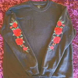 Forever 21 Men's Rose Sleeve Sweatshirt